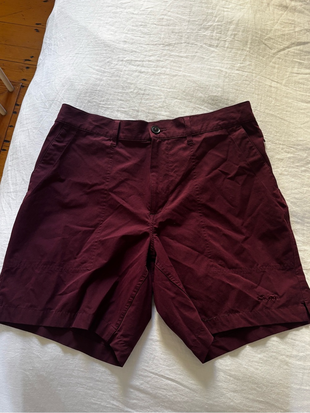 Tracksmith x Taylor Stitch The Traverse Short in Wine Purple